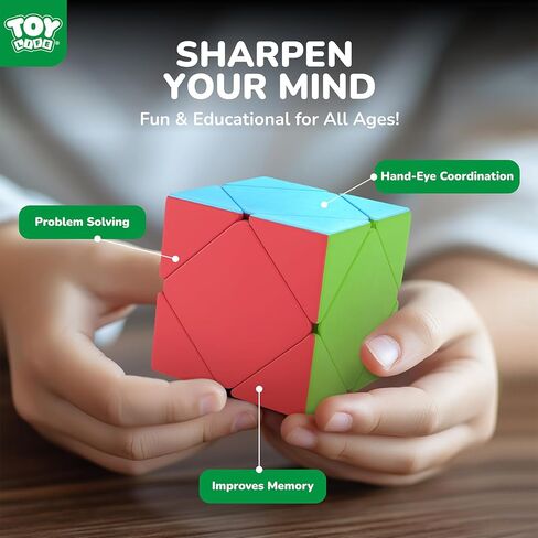 STEAM Life Speed Cube Set 10 Pack Magic Cube | Includes Speed Cubes 3x3, 2x2 Speed Cube, 4x4 Speed Cube, Pyramid Cube, Megaminx Cube Puzzle Cube Bundle Collection Cube Toys Gift for Kids & Adults in Kuwait