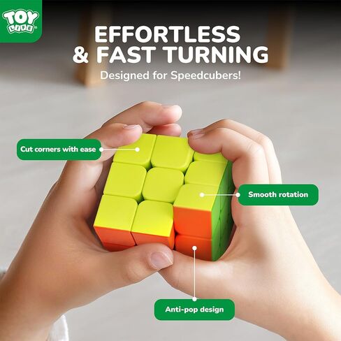 STEAM Life Speed Cube Set 10 Pack Magic Cube | Includes Speed Cubes 3x3, 2x2 Speed Cube, 4x4 Speed Cube, Pyramid Cube, Megaminx Cube Puzzle Cube Bundle Collection Cube Toys Gift for Kids & Adults in Kuwait