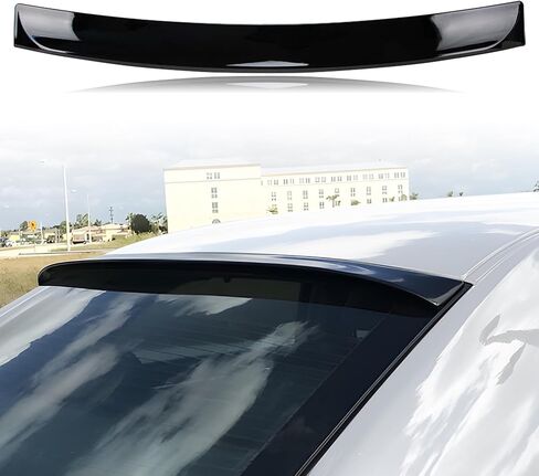 Rear Window Spoiler Compatible with Chrysler 300 300C 300S Roof Spoiler 2012-2023, Gloss Black Finish in Saudi Arabia