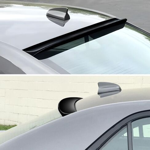 Rear Window Spoiler Compatible with Chrysler 300 300C 300S Roof Spoiler 2012-2023, Gloss Black Finish in Saudi Arabia