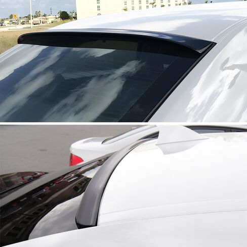 Rear Window Spoiler Compatible with Chrysler 300 300C 300S Roof Spoiler 2012-2023, Gloss Black Finish in Saudi Arabia