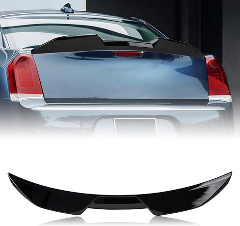 Rear Window Spoiler Compatible with Chrysler 300 300C 300S Roof Spoiler 2012-2023, Gloss Black Finish in Saudi Arabia