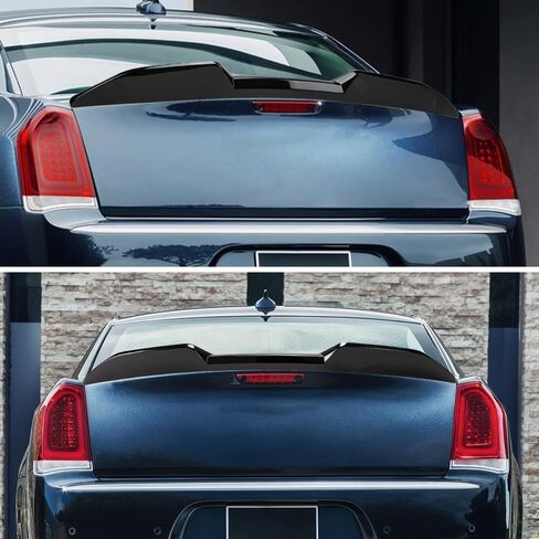 Rear Window Spoiler Compatible with Chrysler 300 300C 300S Roof Spoiler 2012-2023, Gloss Black Finish in Saudi Arabia