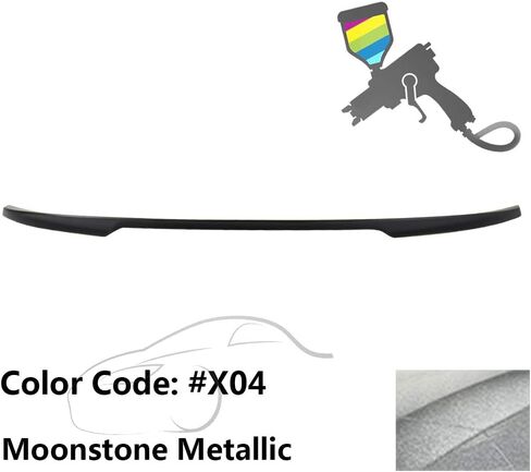 Ikon Motorsports ، SPOILER الجذع مسبقًا متوافقًا مع 2015-2020 BMW 4 Series F36 ، P style ABS Painted #668 Jet Black الخلفية الخلفية. in Kuwait