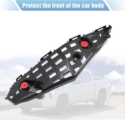 X AutoHaux زوج من قوس الصدمات الأمامية الدعم المفرط للتبادل لتويوتا هايلاندر 2020-2021 رقم 521460E100/521450E100 بلاستيك أسود in Saudi Arabia