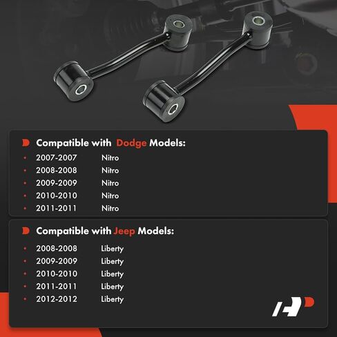 A-Premium 2 X Front Sway Bar Links Bar Bar Bar ، متوافقة مع Jeep Liberty 2008-2012 و Dodge Nitro 2007-2011 in Kuwait