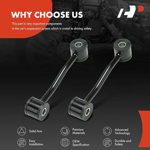 A-Premium 2 X Front Sway Bar Links Bar Bar Bar ، متوافقة مع Jeep Liberty 2008-2012 و Dodge Nitro 2007-2011 in Kuwait