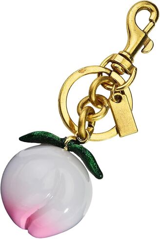 Lovely Peach Keychain Purse Charms For Women Girls, Sweet Rhinestone Peach Bag Charms Keychain Wallet Purse Pendant in Saudi Arabia