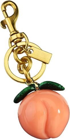 Lovely Peach Keychain Purse Charms For Women Girls, Sweet Rhinestone Peach Bag Charms Keychain Wallet Purse Pendant in Saudi Arabia