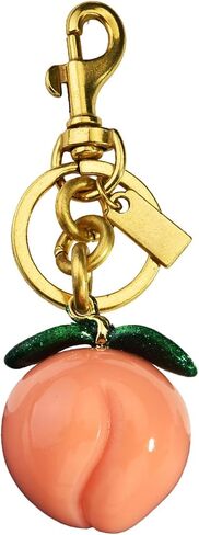 Lovely Peach Keychain Purse Charms For Women Girls, Sweet Rhinestone Peach Bag Charms Keychain Wallet Purse Pendant in Saudi Arabia