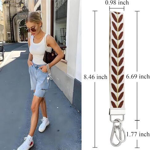 Keychain Wristlet, Cute Key Chain, Wrist Lanyard for Home Car Keys with Keyring and Quick Release Clip for Women Men in Kuwait