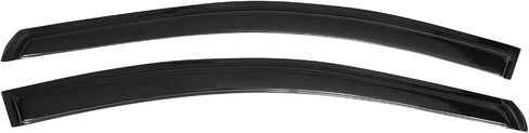 Out Side Mount Tape on Window Visors Compatible with 2006-2011 Honda Civic 2 Door Coupe, Smoke Tinted Acrylic Wind Deflectors Rain Guard 2PC by IKON MOTORSPORTS, 2007 2008 2009 2010 in Saudi Arabia