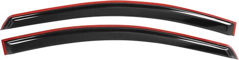 Out Side Mount Tape on Window Visors Compatible with 2006-2011 Honda Civic 2 Door Coupe, Smoke Tinted Acrylic Wind Deflectors Rain Guard 2PC by IKON MOTORSPORTS, 2007 2008 2009 2010 in Saudi Arabia