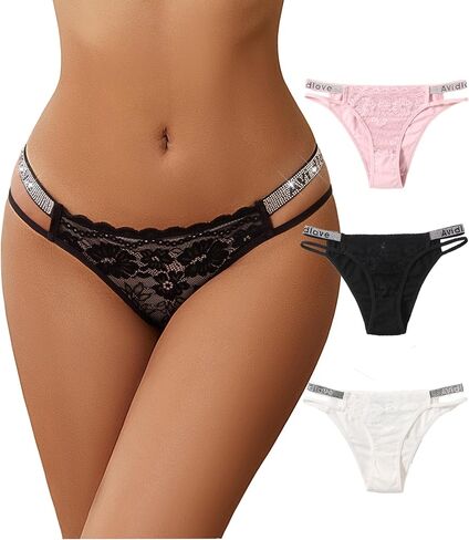 Avidlove Underwear for Women Cotton Briefs Sexy Floral Lace Hipster Panties Cheeky Underpanties in Saudi Arabia