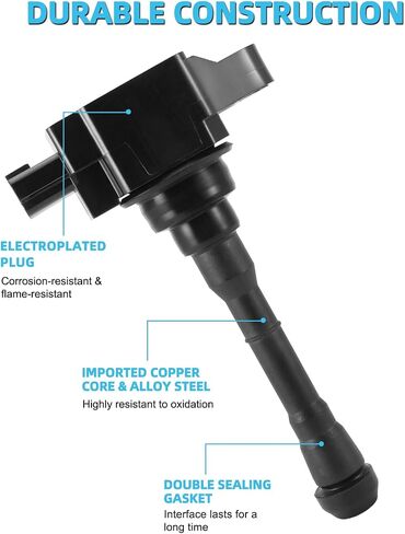 Set of 4 UF659 Ignition Coil Pack & Iridium Spark Plug (1.6L Only) For Nissan Juke 2011-2017,Replace # GN10614 1788535 C1807 XP5683 22448-1KC0A in Saudi Arabia