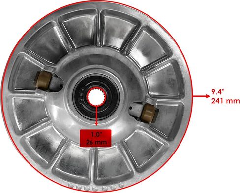Caltric Secondary Clutch Compatible with Polaris RZR XP 1000 2014 1323060 ATV Side X Side in Saudi Arabia