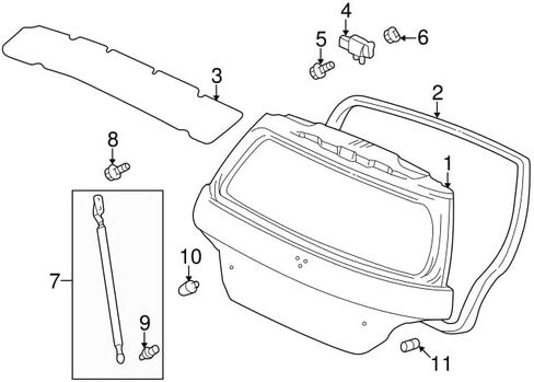 18.62 بوصة 2PCS دعامات الجذع Liftgate الدعم الدعم متوافق مع Mitsubishi Outlander 2003-2006 MR991808 صدمة غاز زنبرك الدعامة الأسطوانة الخلفية الخلفية الفتحة الخلفية in Saudi Arabia