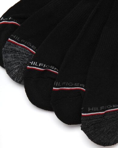 Tommy Hilfiger Men's Athletic Socks - Cushioned Crew Socks (10 Pack), Size 7-12, Navy/Grey/White in Saudi Arabia