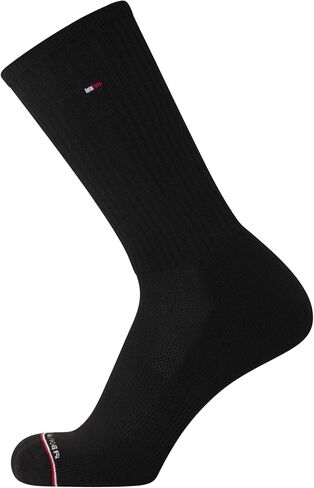 Tommy Hilfiger Men's Athletic Socks - Cushioned Crew Socks (10 Pack), Size 7-12, Navy/Grey/White in Saudi Arabia