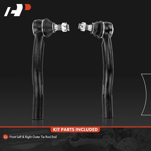 A-Premium 2 x Front Outer Tie Rod Ends, Compatible with Toyota Camry 2004-2011, Avalon 2005-2012, Solara 2004-2008, Lexus ES330 2004-2006, ES350 2007-2012 in Saudi Arabia