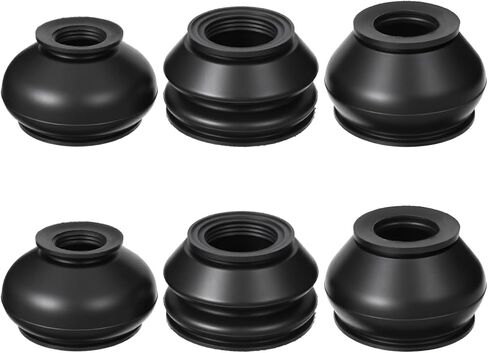 6 PCS Ball Joint Boot Replacement, Rubber Tie Rod Boot Tie Rod End Boots, Car Accessories Rubber Turn to Rods Arm Ball Head Dust Protection Rubber-Cover Fit for Most Vehicles in Kuwait