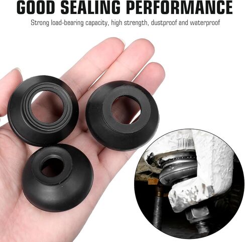 6 PCS Ball Joint Boot Replacement, Rubber Tie Rod Boot Tie Rod End Boots, Car Accessories Rubber Turn to Rods Arm Ball Head Dust Protection Rubber-Cover Fit for Most Vehicles in Kuwait