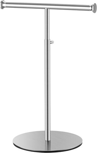 niffgaff T Bar Purse Display Stand Handbag Rack, Adjustable Height Black Tabletop Hook Hanging Jewelry Stands for Necklaces Organizer, Stainless Steel Handbag Holder Home Store Boutique in Kuwait