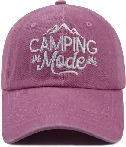 Funny Camping Mode Hat for Men Women, Adjustable Embroidered Glamping Baseball Cap in Saudi Arabia