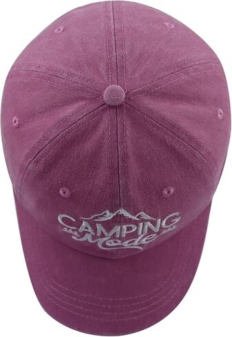 Funny Camping Mode Hat for Men Women, Adjustable Embroidered Glamping Baseball Cap in Saudi Arabia