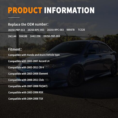 28250-PRP-013 نقل مللي خطي مزدوج الإرسال مع حشية متوافق مع ACUR-A ACCOR-D Element RSX TSX CR-V CIDIC البديل 28250-RPC-003 28250PRP013 28250RPC003 in Kuwait
