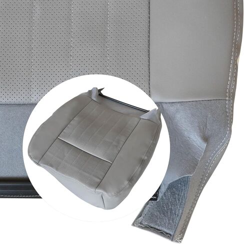 Front Driver or Passenger Side Bottom Replacement Perforated Leather Seat Cover Gray #KB1 Compatible with Chevy Impala SS 1994 1995 1996 in Saudi Arabia