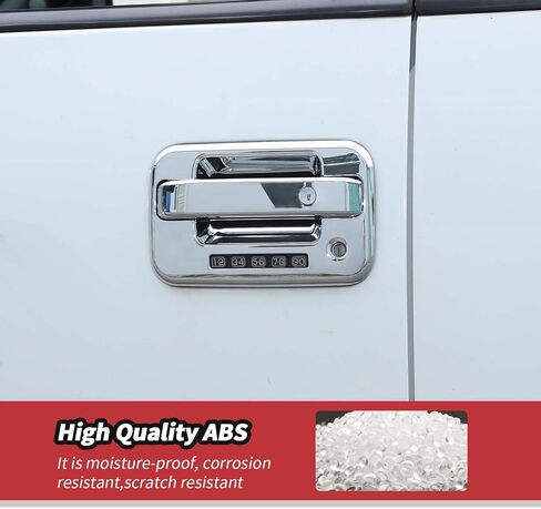 JeCar 5pcs White Door Handle Cover Trim Kit Fit for 2009-2014 Ford F150 Raptor Exterior Accessories in Saudi Arabia