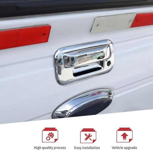 JeCar 5pcs White Door Handle Cover Trim Kit Fit for 2009-2014 Ford F150 Raptor Exterior Accessories in Saudi Arabia