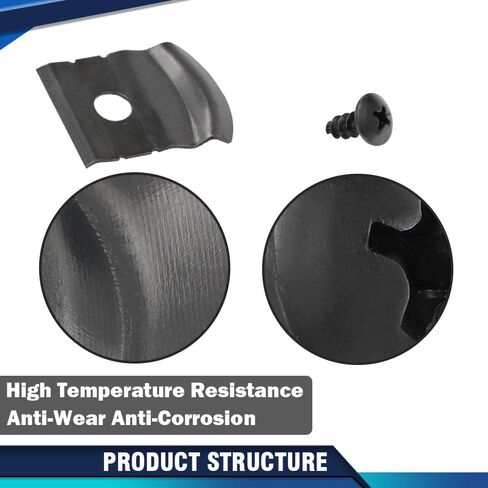 PIT66 Coolant Radiator Fastening Element Clip 2 PCS Fit BMW 3' G20 G21 G30 7' G11 G12 Compatible Auto Fastener Clip Accessories 17118482944, 17118619382 in Saudi Arabia