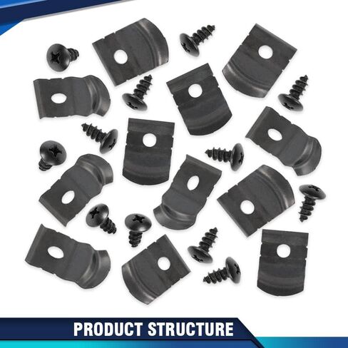 PIT66 Coolant Radiator Fastening Element Clip 2 PCS Fit BMW 3' G20 G21 G30 7' G11 G12 Compatible Auto Fastener Clip Accessories 17118482944, 17118619382 in Saudi Arabia