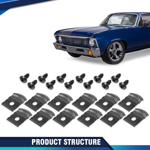 PIT66 Coolant Radiator Fastening Element Clip 2 PCS Fit BMW 3' G20 G21 G30 7' G11 G12 Compatible Auto Fastener Clip Accessories 17118482944, 17118619382 in Saudi Arabia