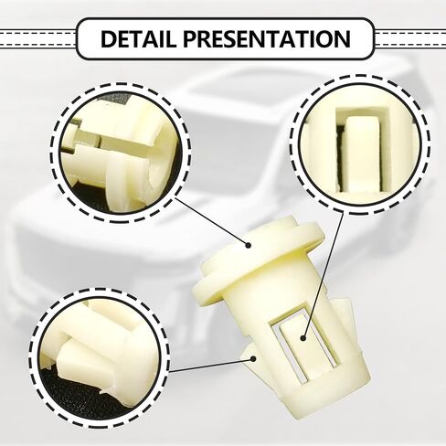 10pcs ضباب الضباب جروميت ، تجميع مجموعة المصابيح ، ومقاطع GROMMET متزايدة استبدال GROMET NUT 11570830 متوافق مع Avalance Colorado Tahoe Canyon Sierra Yukon Escalade in Kuwait