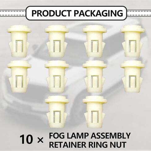 10PCS Fog Light Grommet, Lamp Assembly Retainer, Mounting Grommet Clips Replacement Grommet Nut 11570830 Compatible with Avalanche Colorado Tahoe Canyon Sierra Yukon Escalade in Saudi Arabia