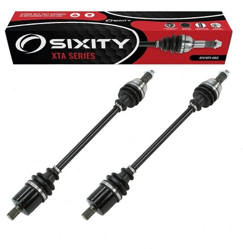 2 pc Sixity XTA Front Left Right Axles compatible with Polaris Brutus + Cab HD HDPTO Deluxe LE Ranger 1000 EPS Premium 570 Full-Size XP 900-5 Crew 900-6 900 Bronze Mist Browning High Lifter Edition in Saudi Arabia
