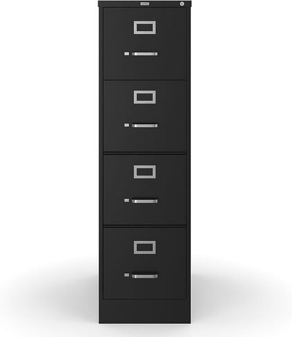 STAPLES 4-Drawer Vertical File Cabinet, Letter Size Documents, Lockable, 26.5" D x 14.9" W x 51.97" H, Light Gray in Saudi Arabia