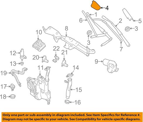 MERCEDES-BENZ 1648240049 GENUINE OEM WIPER ARM CAP in Saudi Arabia