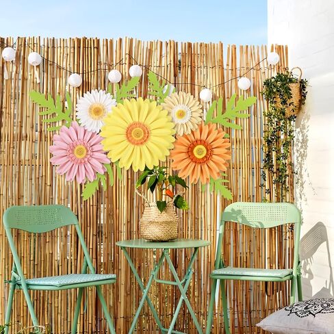 PATTEPOINT 11PCS Paper Flowers Decorations for Wall,Spring Artificial Sunflowers Bulletin Board Decoration 3D Paper Flowers Hanging for Party Wedding Baby Shower Tea Party Backdrop Decor in Kuwait