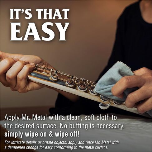 السيد Metal Metal Polish Liquid جميع المنظفات المعدنية متعددة الأغراض ، غير كاشفة ، منظف الفضة الاسترليني الفوري ، النحاس النحاسي والفولاذ المقاوم للصدأ ، مزيل الأوساخ والتشويه ، تلميع الفضة الكروم ، 8 أوقية in Kuwait