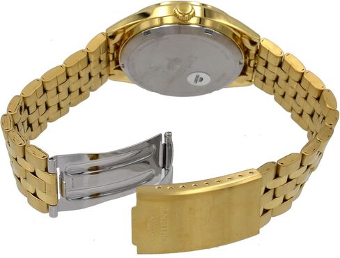 Orient RA-AB0E04G Men's 3 Star Gold Tone Stainless Steel Gold Dial Day Date Automatic Watch in Saudi Arabia