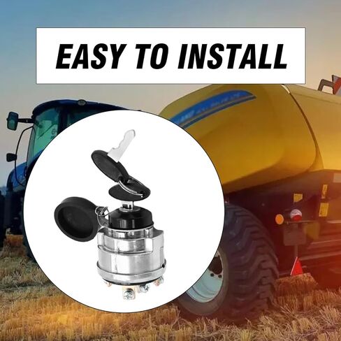 Ignition Switch 72098283 72102514 with 2 Keys Replacement for Allis Chalmers Deutz 5015 5020 5030 5215 5220 5230 6140 Replacement for Ford New Holland 5 Terminals 12 Volts in Saudi Arabia