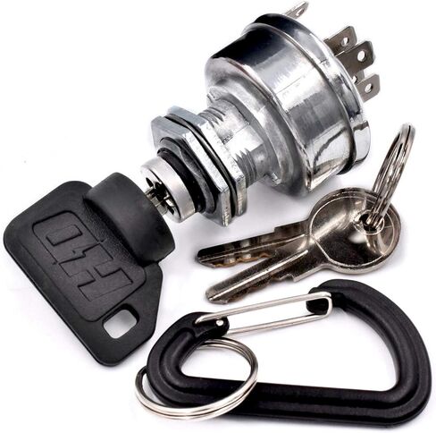 HD Switch Starter Ignition Key Switch Replaces John Deere Gator AUC14659, AUC12681 w/ 1 Umbrella Key & 2 Spares & Carabiner Keychain in Saudi Arabia
