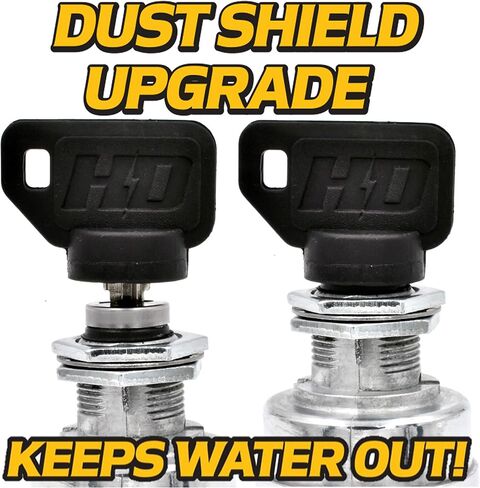 HD Switch Starter Ignition Key Switch Replaces John Deere Gator AUC14659, AUC12681 w/ 1 Umbrella Key & 2 Spares & Carabiner Keychain in Saudi Arabia