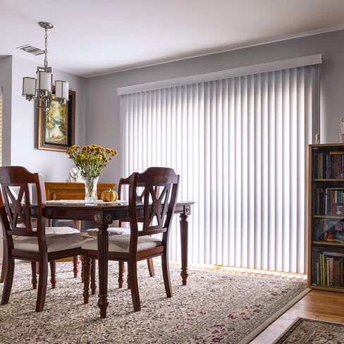 Vertical Blinds Replacement Slats Heavy Duty PVC Smooth Curved (Off White) You Pick Size and Quantity (20, 0, Inches, 0, Inches, 42.50, Inches, 42.50, Inches, 3.50, Inches) in Kuwait