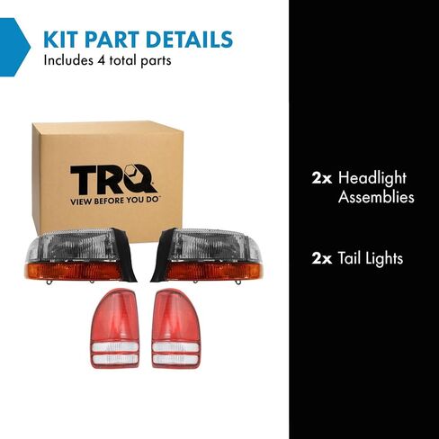 TRQ Lighting Kit Compatible with 1998-2000 Ford Ranger in Saudi Arabia