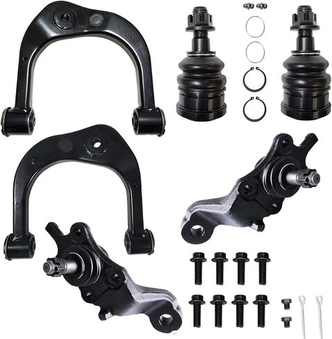 Front Upper Control Arm and Upper Lower Ball Joint Kit 6pc K640609 K640610 K90255 K90258 K90259 for Toyota Tacoma 1995-1997 4WD & 1998-2004 4WD 2.7L 3.4L & 2000-2004 RWD 2.7L 3.4L, Suspension Kit in Kuwait